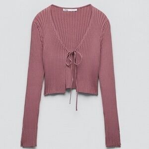 Zara ribbed knit cardigan 2142 131